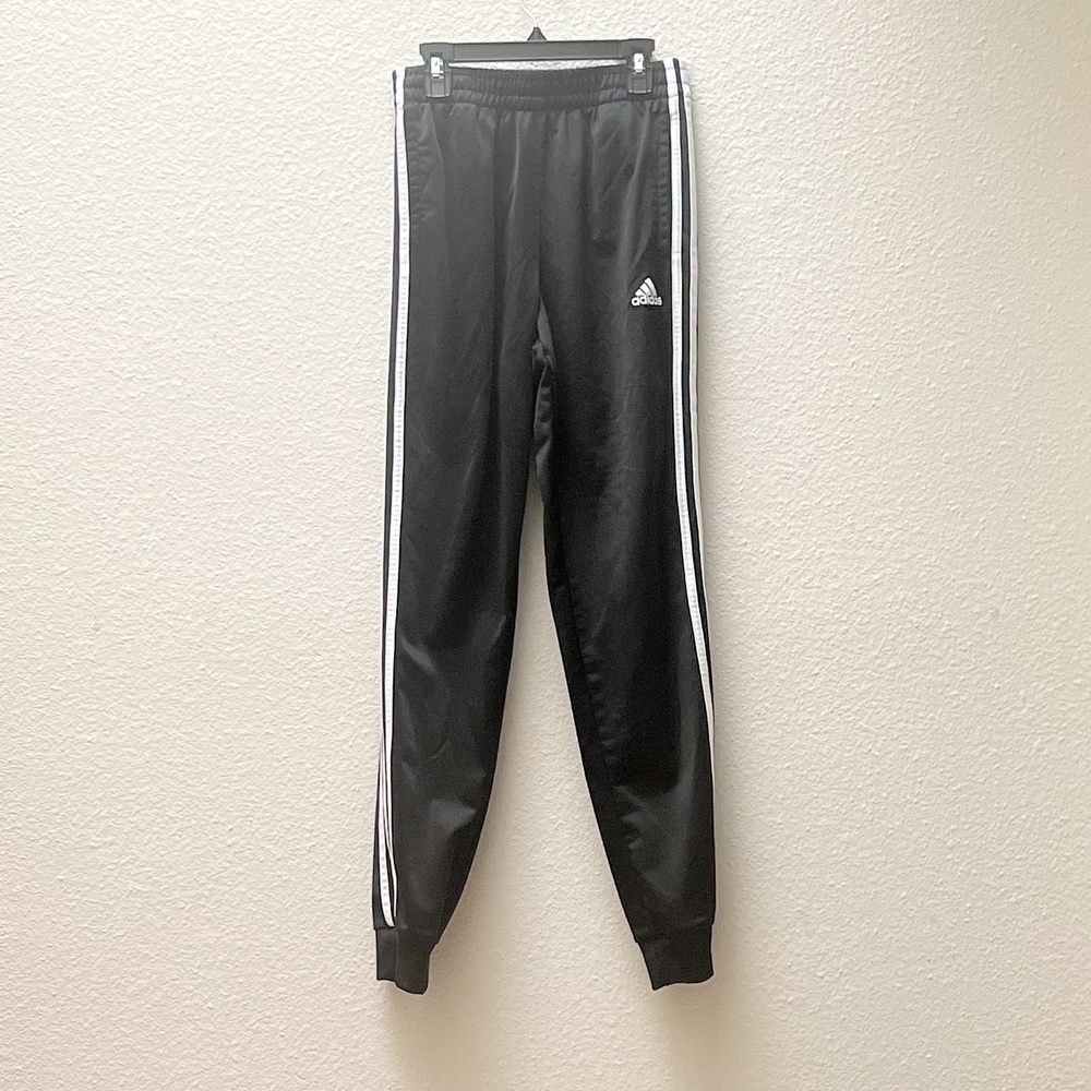 🧡Adidas - Black Track Pants - L (14/16)